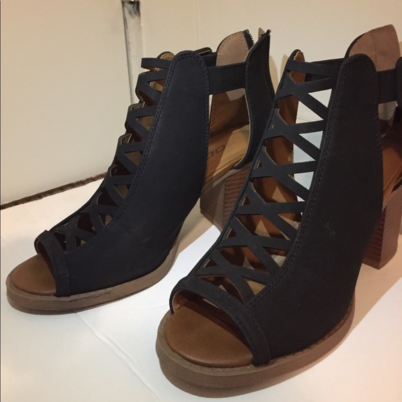 Soda Shoes - Black High Heel Sandal Soda Shoes